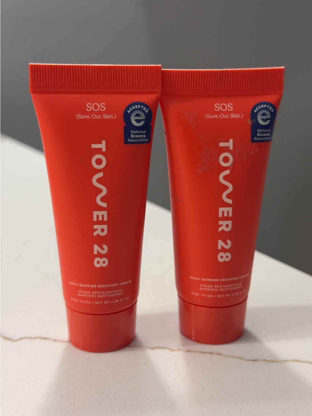 Tower 28 Mini SOS Daily Barrier Recovery Cream - Bundle of 2 - 40ml total